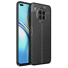 Custodia Silicone Morbida In Pelle Cover per Huawei Nova 8i Nero