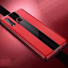 Custodia Silicone Morbida In Pelle Cover per Huawei P30 Lite XL Rosso