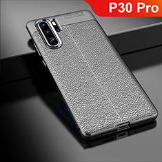 Custodia Silicone Morbida In Pelle Cover per Huawei P30 Pro New Edition Nero