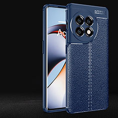 Custodia Silicone Morbida In Pelle Cover per OnePlus Ace 2 5G Blu