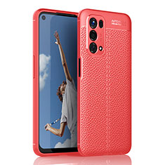 Custodia Silicone Morbida In Pelle Cover per OnePlus Nord N200 5G Rosso