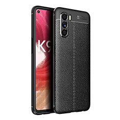 Custodia Silicone Morbida In Pelle Cover per Oppo K9 Pro 5G Nero