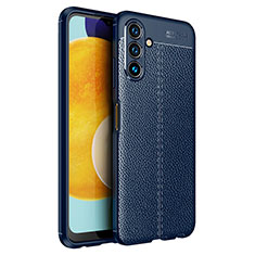 Custodia Silicone Morbida In Pelle Cover per Samsung Galaxy A13 5G Blu