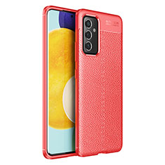 Custodia Silicone Morbida In Pelle Cover per Samsung Galaxy A24 4G Rosso