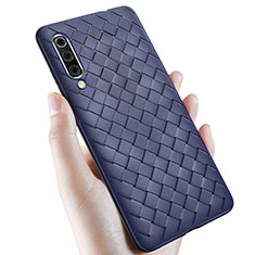 Custodia Silicone Morbida In Pelle Cover per Samsung Galaxy A70S Blu