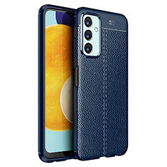 Custodia Silicone Morbida In Pelle Cover per Samsung Galaxy F23 5G Blu