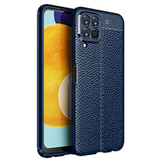 Custodia Silicone Morbida In Pelle Cover per Samsung Galaxy M33 5G Blu