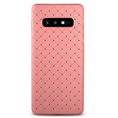 Custodia Silicone Morbida In Pelle Cover per Samsung Galaxy S10e Oro Rosa