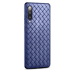 Custodia Silicone Morbida In Pelle Cover per Xiaomi Mi 9 Blu