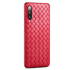Custodia Silicone Morbida In Pelle Cover per Xiaomi Mi 9 Rosso