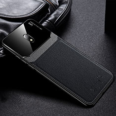 Custodia Silicone Morbida In Pelle Cover per Xiaomi Redmi 8A Nero