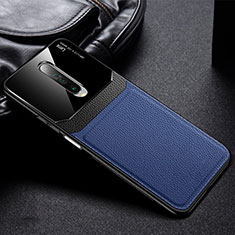 Custodia Silicone Morbida In Pelle Cover per Xiaomi Redmi K30 4G Blu