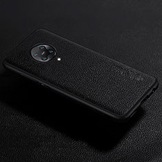 Custodia Silicone Morbida In Pelle Cover per Xiaomi Redmi K30 Pro Zoom Nero