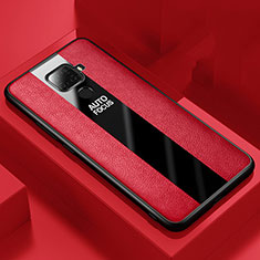 Custodia Silicone Morbida In Pelle Cover S01 per Huawei Nova 5z Rosso