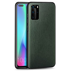 Custodia Silicone Morbida In Pelle Cover S01 per Huawei P40 Pro Verde