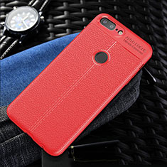 Custodia Silicone Morbida In Pelle Cover S01 per OnePlus 5T A5010 Rosso