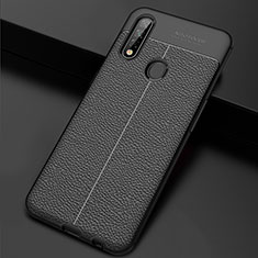 Custodia Silicone Morbida In Pelle Cover S01 per Oppo A31 Nero