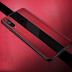 Custodia Silicone Morbida In Pelle Cover S01 per Samsung Galaxy A8s SM-G8870 Rosso