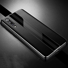 Custodia Silicone Morbida In Pelle Cover S01 per Xiaomi Mi 9 Lite Nero