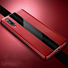Custodia Silicone Morbida In Pelle Cover S01 per Xiaomi Mi 9 Lite Rosso