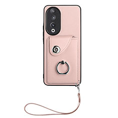 Custodia Silicone Morbida In Pelle Cover S01D per Huawei Honor 90 5G Oro Rosa