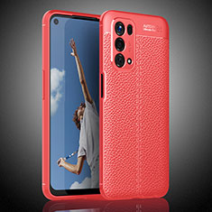 Custodia Silicone Morbida In Pelle Cover S02 per OnePlus Nord N200 5G Rosso