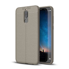 Custodia Silicone Morbida In Pelle Cover S03 per Huawei G10 Grigio