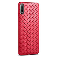 Custodia Silicone Morbida In Pelle Cover S03 per Huawei Honor 9X Rosso