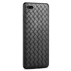 Custodia Silicone Morbida In Pelle Cover S03 per Oppo A12e Nero