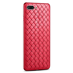 Custodia Silicone Morbida In Pelle Cover S03 per Oppo A12e Rosso