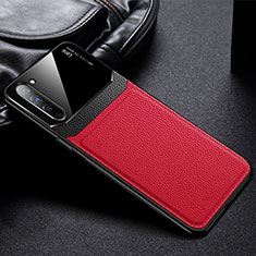 Custodia Silicone Morbida In Pelle Cover S03 per Oppo Reno3 Rosso