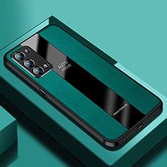 Custodia Silicone Morbida In Pelle Cover S03 per Oppo Reno6 Pro 5G Verde