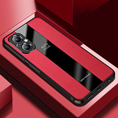 Custodia Silicone Morbida In Pelle Cover S03 per Oppo Reno7 Lite 5G Rosso