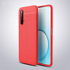 Custodia Silicone Morbida In Pelle Cover S03 per Realme X50 5G Rosso