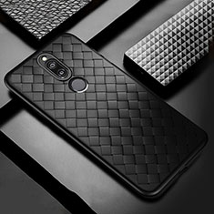 Custodia Silicone Morbida In Pelle Cover S04 per Huawei Nova 2i Nero