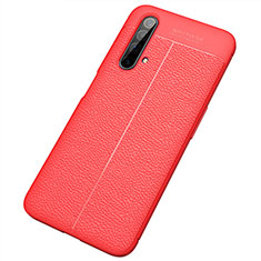 Custodia Silicone Morbida In Pelle Cover S04 per Realme X50 5G Rosso