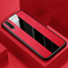 Custodia Silicone Morbida In Pelle Cover S05 per Huawei P Smart Pro (2019) Rosso