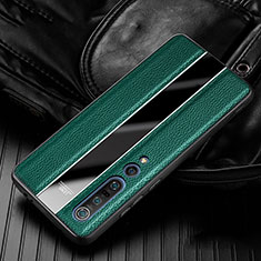 Custodia Silicone Morbida In Pelle Cover S05 per Xiaomi Mi 10 Pro Verde