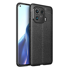 Custodia Silicone Morbida In Pelle Cover S05 per Xiaomi Mi 11 Pro 5G Nero