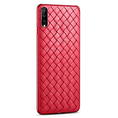 Custodia Silicone Morbida In Pelle Cover S06 per Huawei P Smart Pro (2019) Rosso