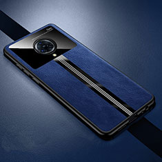 Custodia Silicone Morbida In Pelle Cover S06 per Vivo Nex 3 Blu