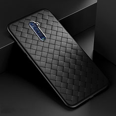 Custodia Silicone Morbida In Pelle Cover S07 per Oppo Reno2 Nero