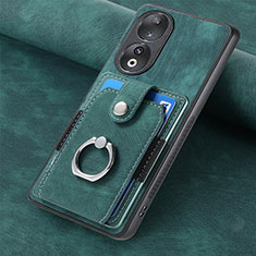 Custodia Silicone Morbida In Pelle Cover SD1 per Huawei Honor 90 5G Verde