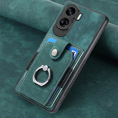 Custodia Silicone Morbida In Pelle Cover SD1 per Huawei Honor 90 Lite 5G Verde