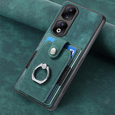 Custodia Silicone Morbida In Pelle Cover SD1 per Huawei Honor 90 Pro 5G Verde