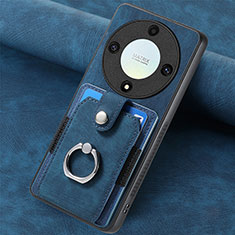 Custodia Silicone Morbida In Pelle Cover SD1 per Huawei Honor Magic5 Lite 5G Blu
