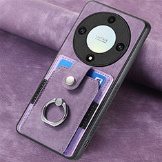 Custodia Silicone Morbida In Pelle Cover SD1 per Huawei Honor Magic5 Lite 5G Lavanda