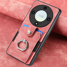 Custodia Silicone Morbida In Pelle Cover SD1 per Huawei Honor Magic5 Lite 5G Rosa