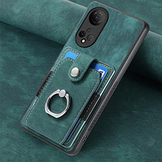 Custodia Silicone Morbida In Pelle Cover SD1 per Huawei Honor X7 Verde