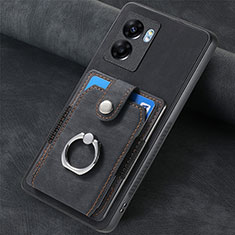 Custodia Silicone Morbida In Pelle Cover SD1 per OnePlus Nord N300 5G Nero